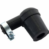 TÄNDSTIFTSHATT GUMMI 90° 5/7mm kabel