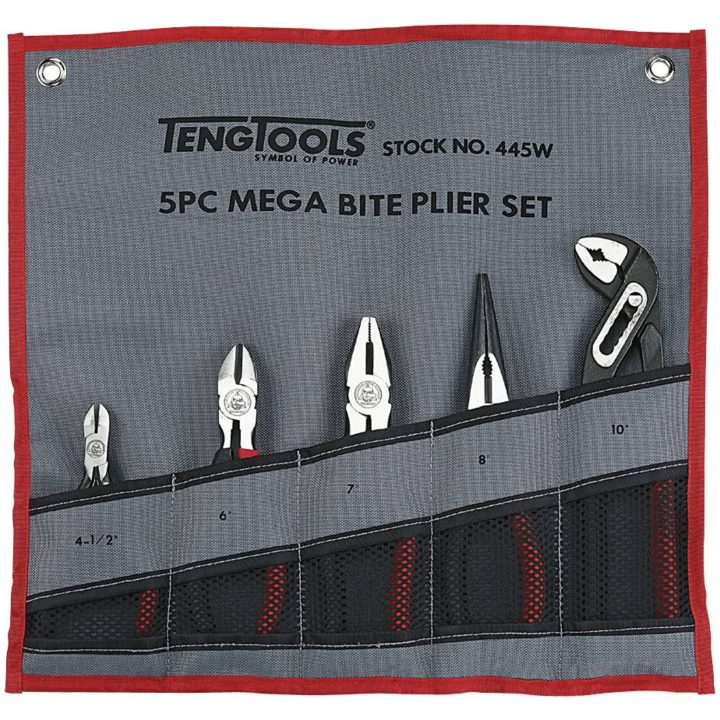 Tångsats 445W Teng Tools TÅNGSATS 5 DELAR 445 – bild 2