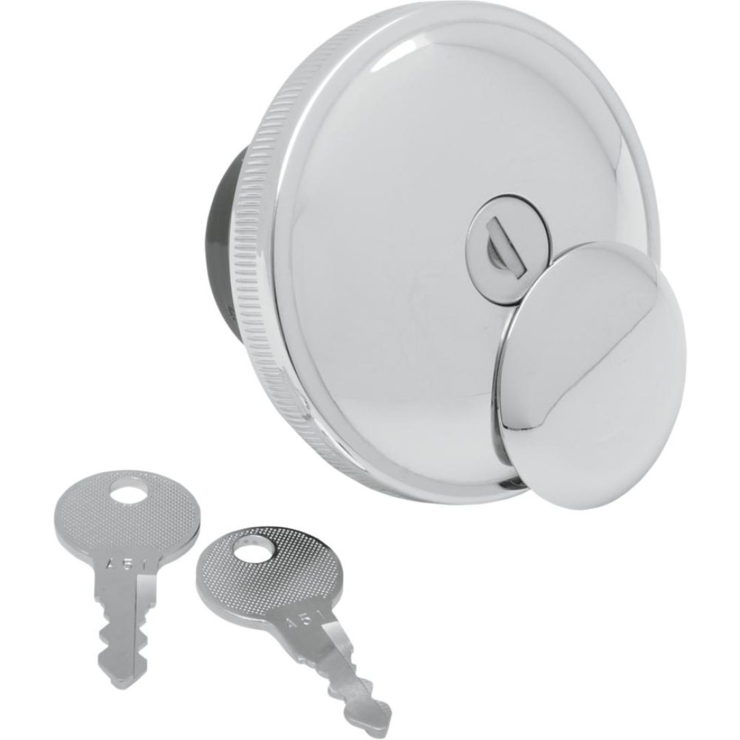 Tanklock Skruvlock Låsbart DRAG SPECIALTIES CAP GAS LOCK 96-12 VENT