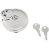 Tanklock Skruvlock Skull Låsbart DRAG SPECIALTIES CAP VNT W/LOCK SKL CHR – miniatyr 2