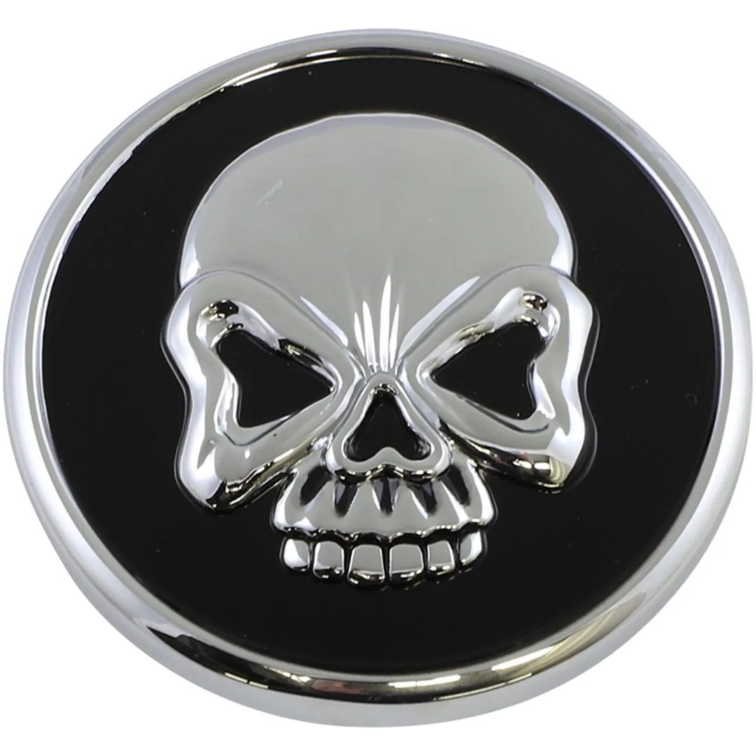 Tanklock Skull Svart Krom DRAG SPECIALTIES