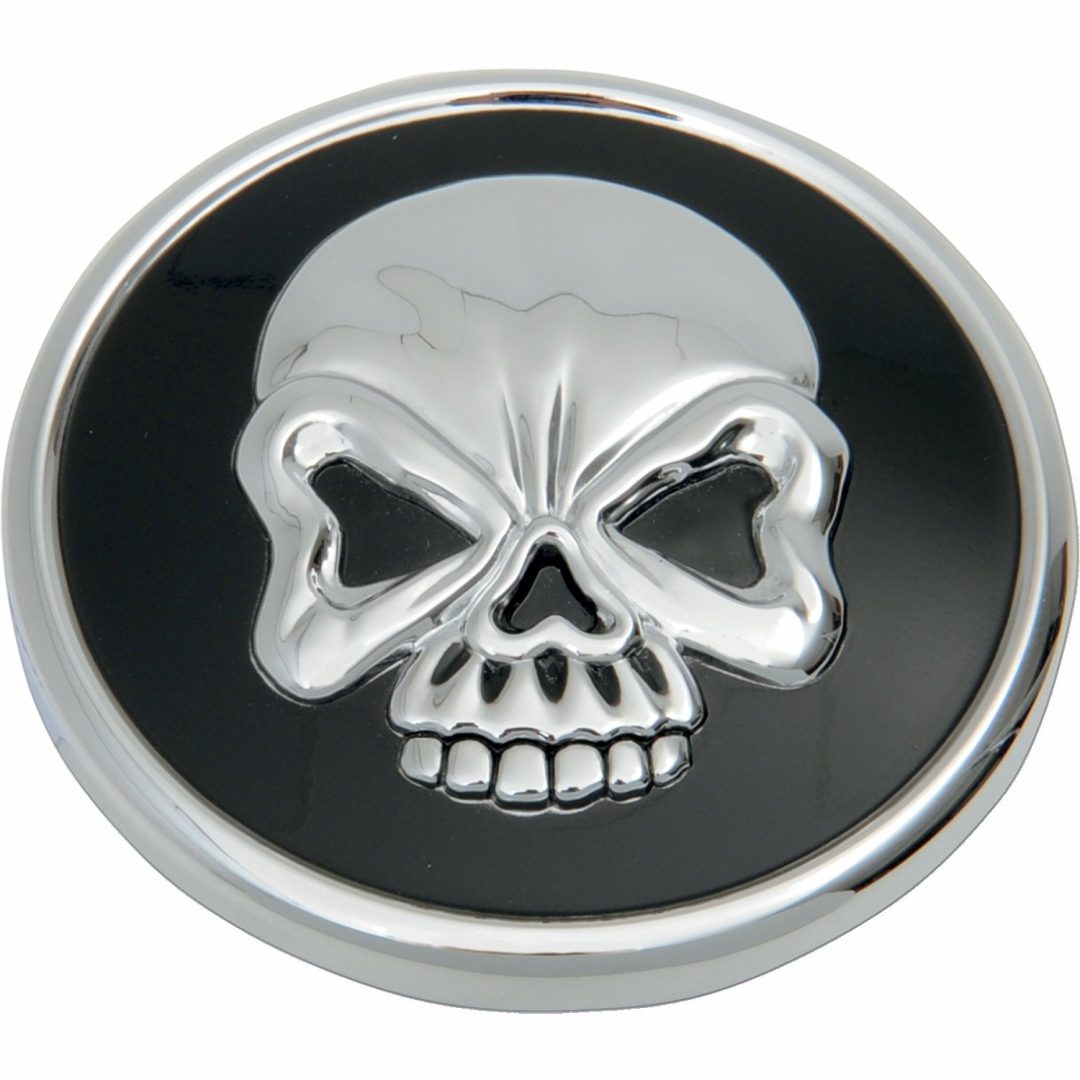 Tanklock Skull Svart Krom DRAG SPECIALTIES