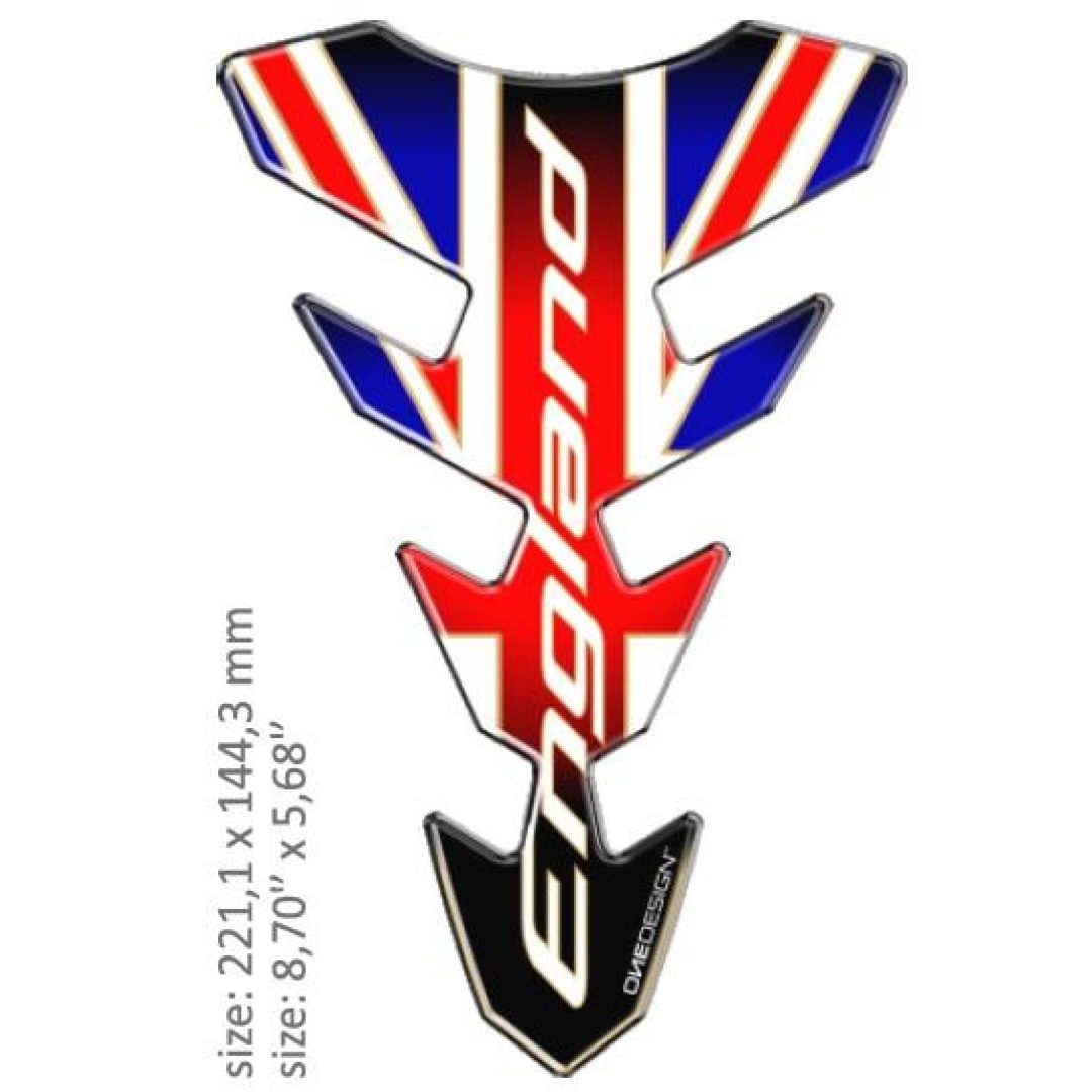 Tankpad ENGLAND 221x144,3 mm ONEDESIGN Tankskydd