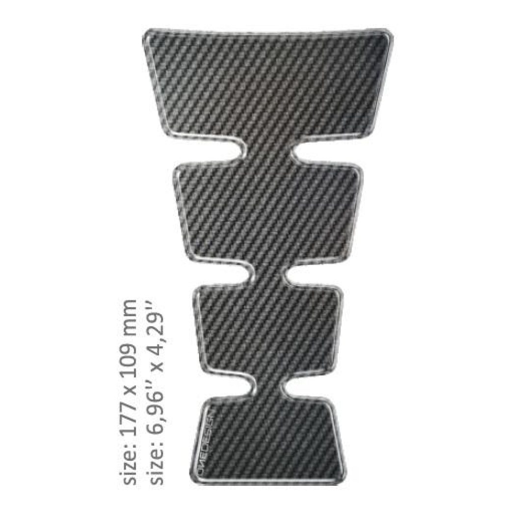 Tankpad Resin 177x109 mm ONEDESIGN Kolfiber