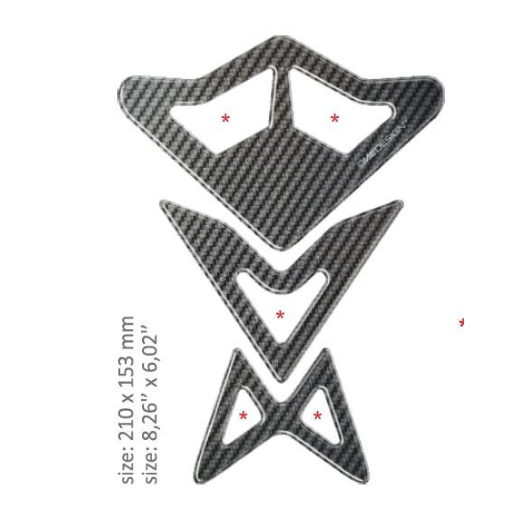 Tankpad Resin 210x153 mm ONEDESIGN Kolfiber