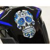 Tankpad Resin/soft Touch Blå/vit Skull ONEDESIGN – miniatyr 2