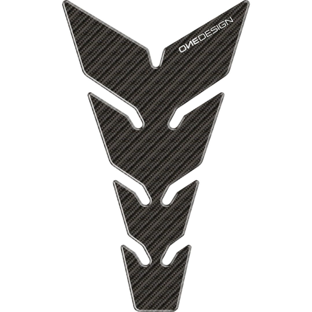 Tankpad Resin/soft Touch Svart/grå Carbon Fiber ONEDESIGN – bild 4