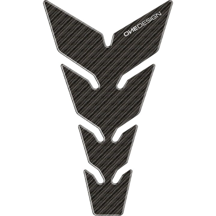 Tankpad Resin/soft Touch Svart/grå Carbon Fiber ONEDESIGN – bild 4