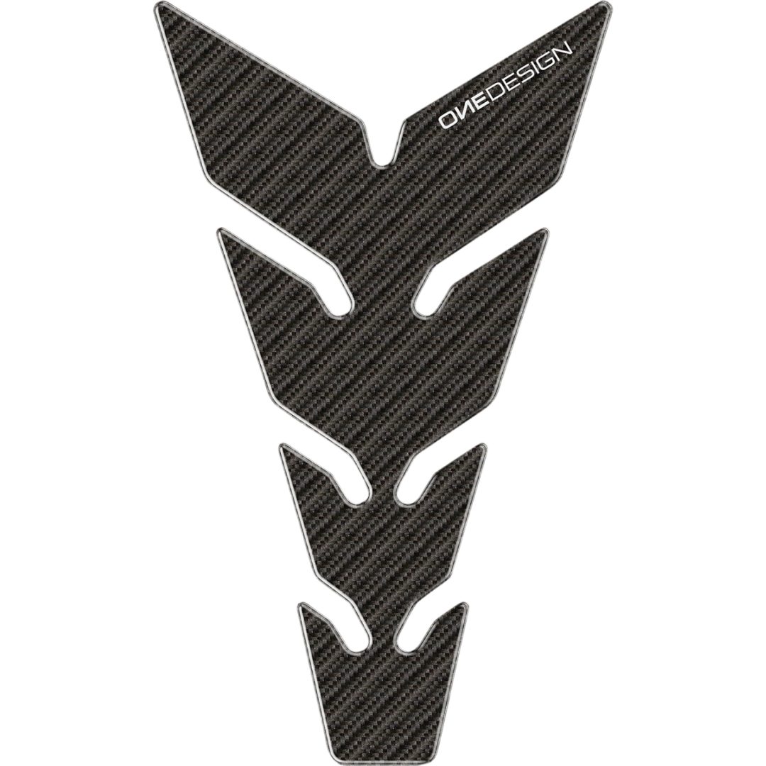 Tankpad Resin/soft Touch Svart/grå Carbon Fiber ONEDESIGN – bild 2