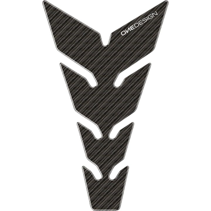 Tankpad Resin/soft Touch Svart/grå Carbon Fiber ONEDESIGN – bild 2
