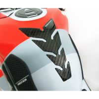 Tankpad Resin/soft Touch Svart/grå Carbon Fiber ONEDESIGN