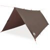 Tarp brun vattentät vidaXL 406 x 306 cm – miniatyr 2