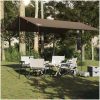 Tarp brun vattentät vidaXL 406 x 306 cm – miniatyr 3