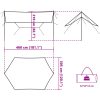 Tarp grön 460x305x210 cm vattentät vidaXL – miniatyr 9