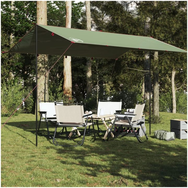 Tarp grön vattentät vidaXL 400 x 294 cm – bild 3