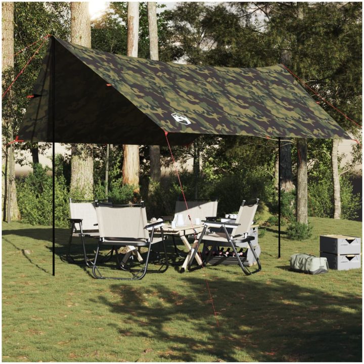 Tarp kamouflage 462x306x211 cm vattentät vidaXL – bild 3
