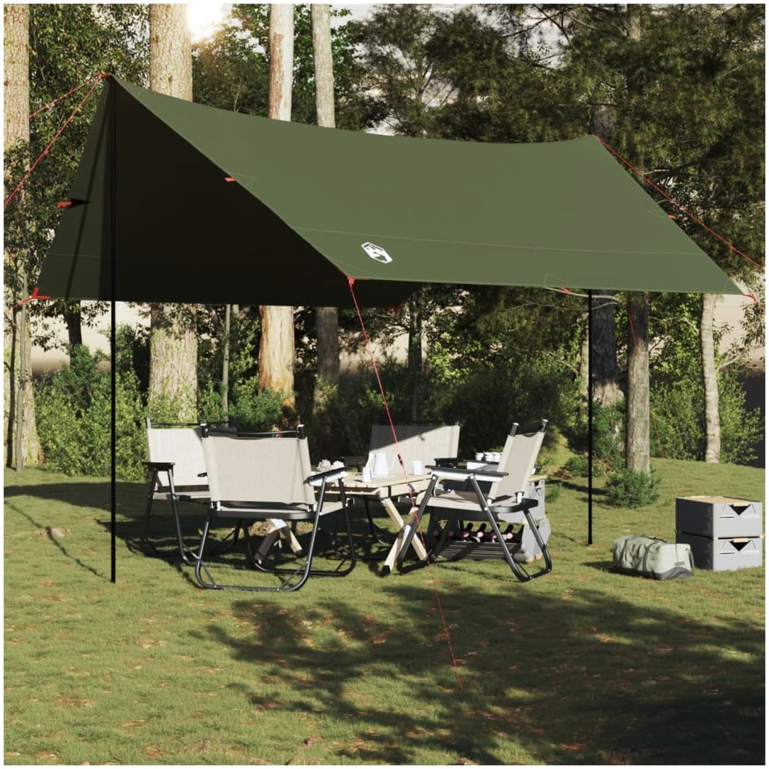 Tarp olivgrön 462x306x211 cm vattentät vidaXL – bild 3