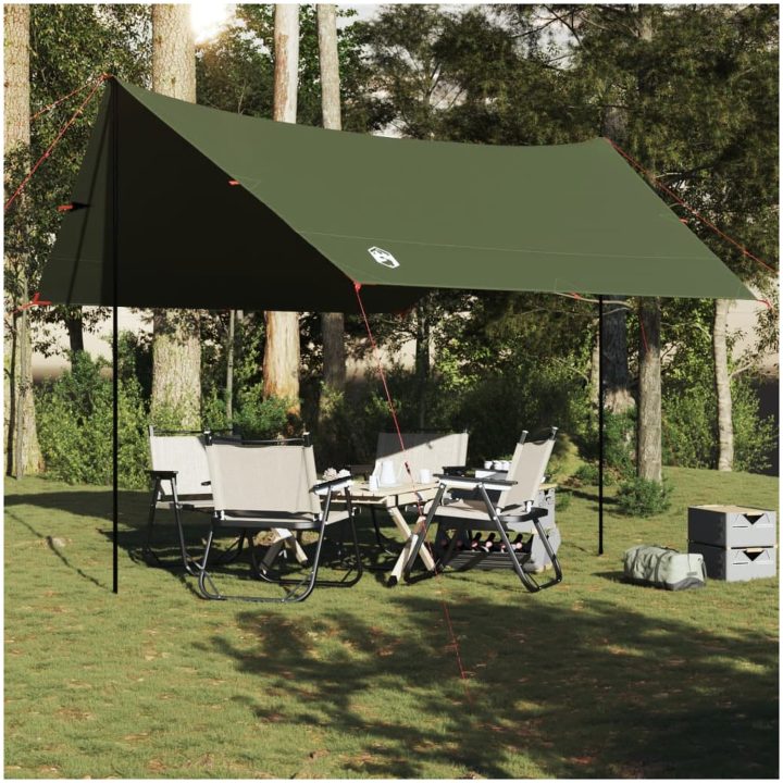 Tarp olivgrön 462x306x211 cm vattentät vidaXL – bild 3