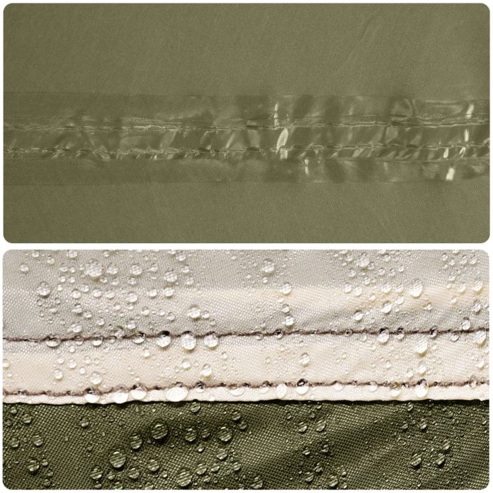 Tarp olivgrön vattentät vidaXL 366 x 306 cm – bild 11