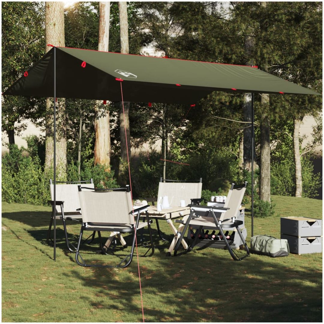 Tarp olivgrön vattentät vidaXL 366 x 306 cm