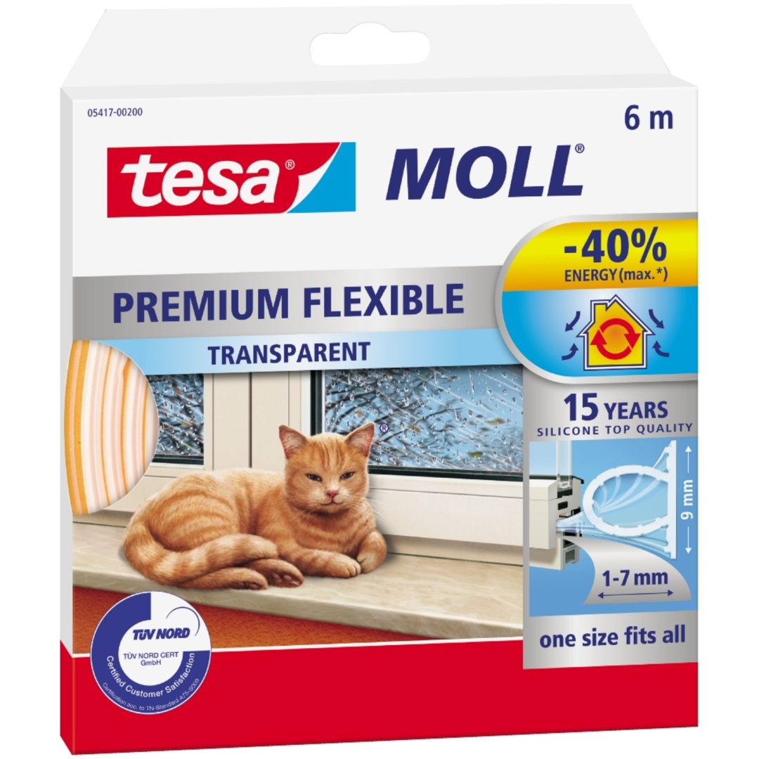 Tätlist Silikon TESA 6M Transparant