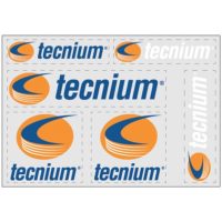 TECNIUM Sticker Sheet 180X125 6 precut logos clear