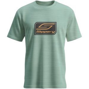 TEE CREST HEATHER DUSTY SAGE LG SLIPPERY