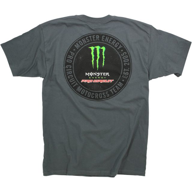 PRO CIRCUIT T-Shirt Patch Crewneck Monster Grå