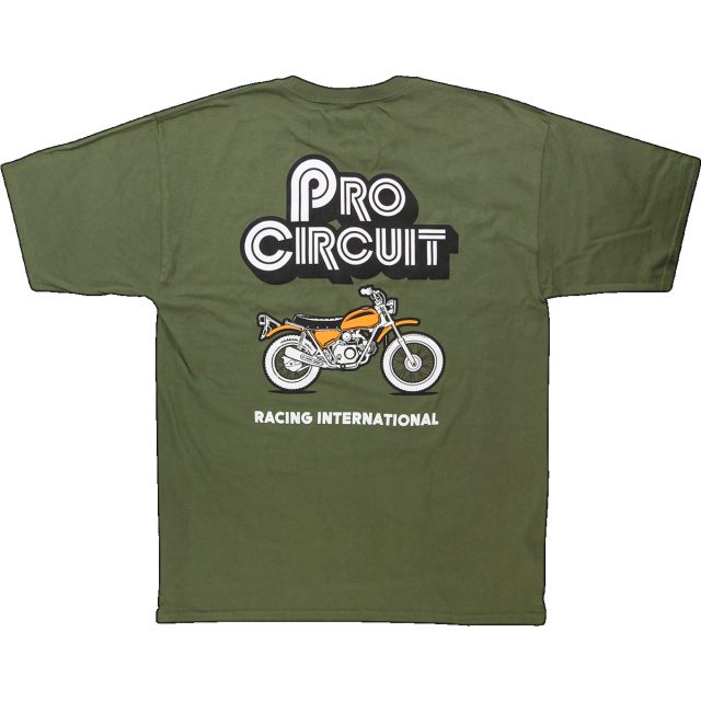 T-shirt Pit Bike Svart/Grön PRO CIRCUIT