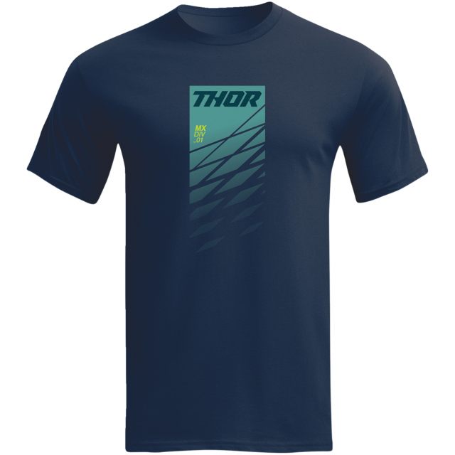 T-shirt Channel Turkos/Marinblå THOR