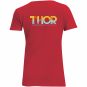 T-shirt Dam 8 Bit Turkos/Röd/Gul THOR