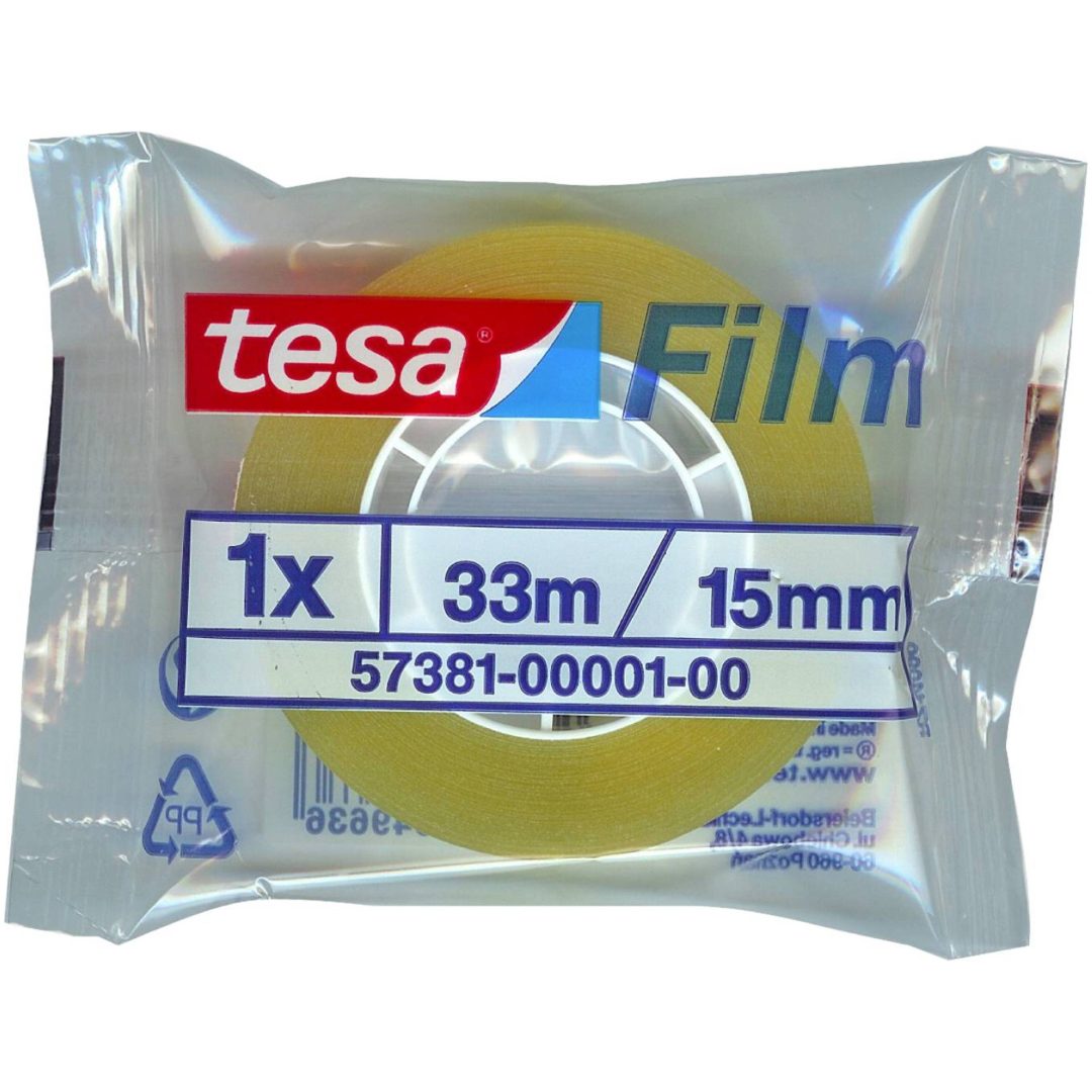 Tejp Transparent TESA TEJP KONTOR 57381 15MMX33M – bild 2