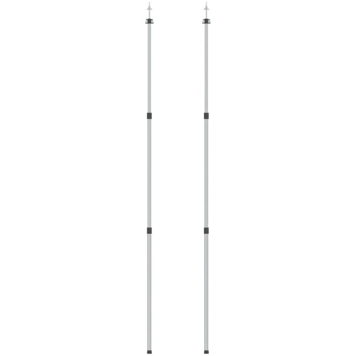 Teleskopiska presenningsstänger 102-260 cm 2 st vidaXL – bild 2