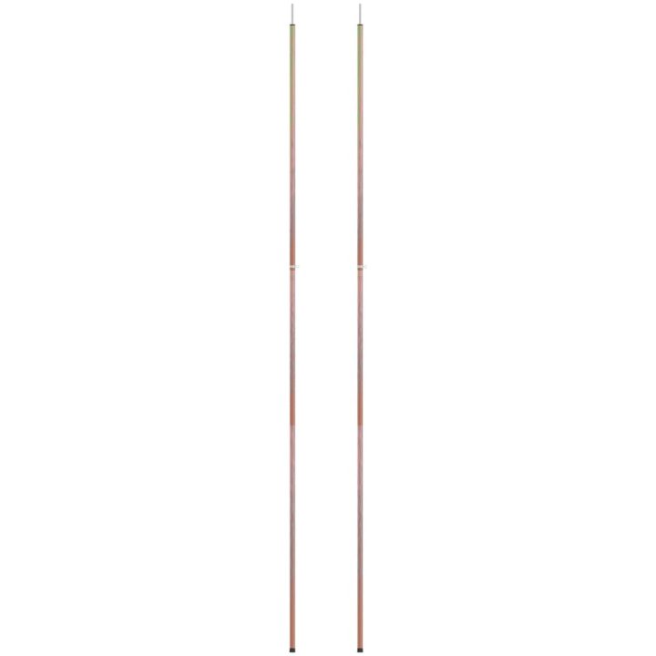 Teleskopiska tältpinnar 170-255 cm 2 st galvaniserat stål vidaXL – bild 4
