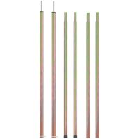 Teleskopiska tältpinnar 170-255 cm 2 st galvaniserat stål vidaXL
