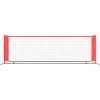 Tennisnät svart och röd polyester vidaXL 300 x 100 x 87 cm – miniatyr 3