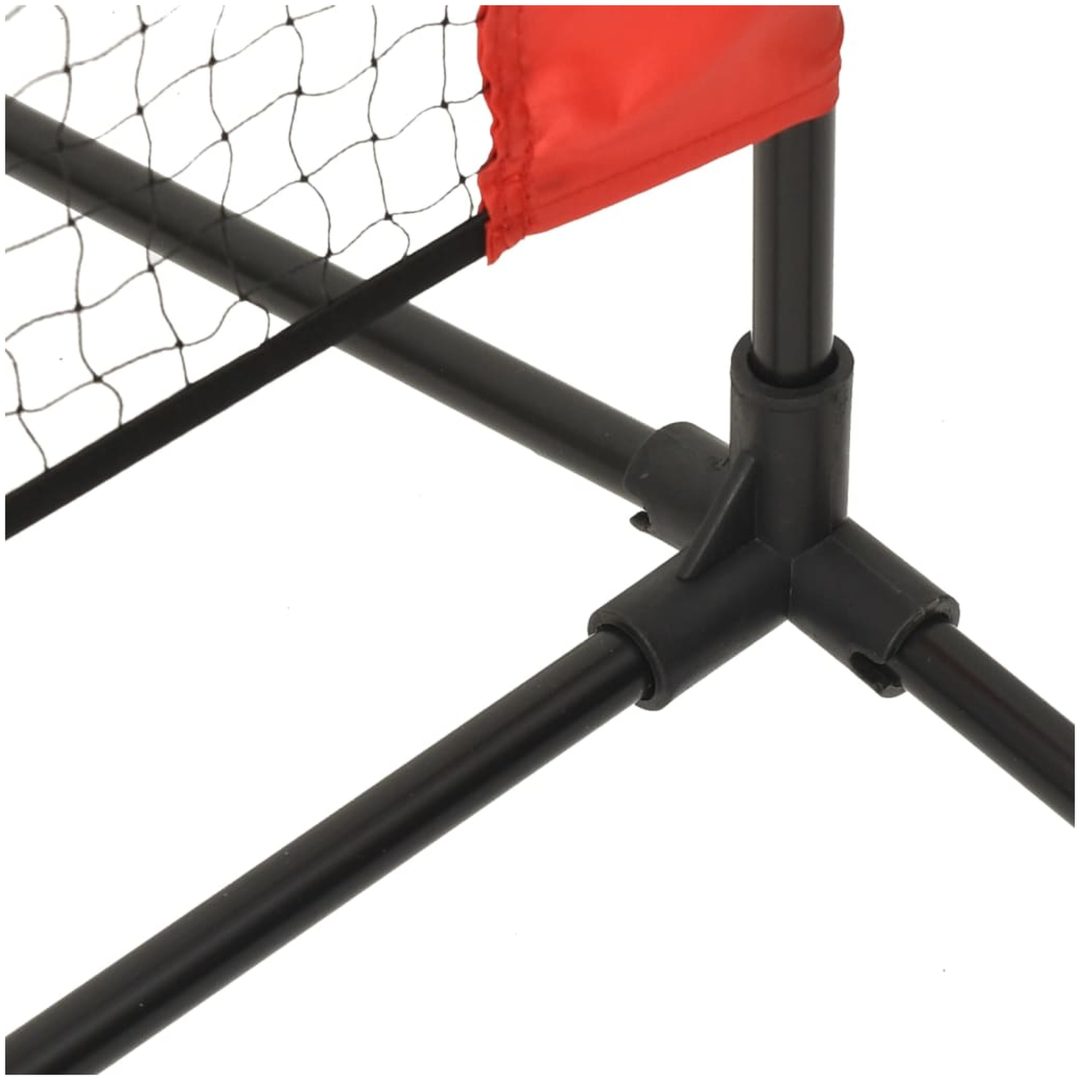 Tennisnät svart och röd polyester vidaXL 300 x 100 x 87 cm – bild 5