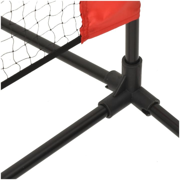 Tennisnät svart och röd polyester vidaXL 300 x 100 x 87 cm – bild 5
