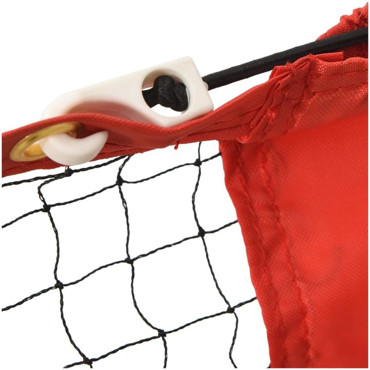 Tennisnät svart och röd polyester vidaXL 300 x 100 x 87 cm – bild 6