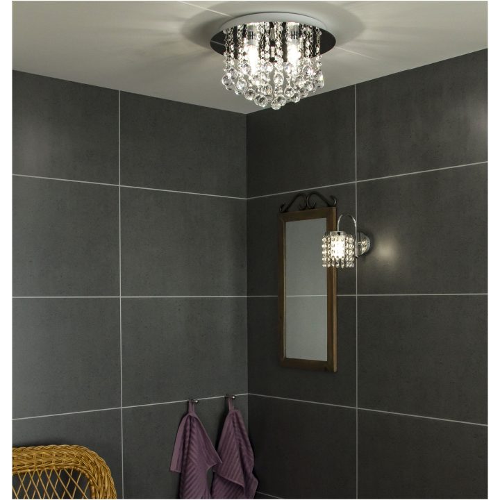 Teresa Plafond Bad, Krom/klar ANETA HOME Sockel G9 Krom /Klar – bild 2