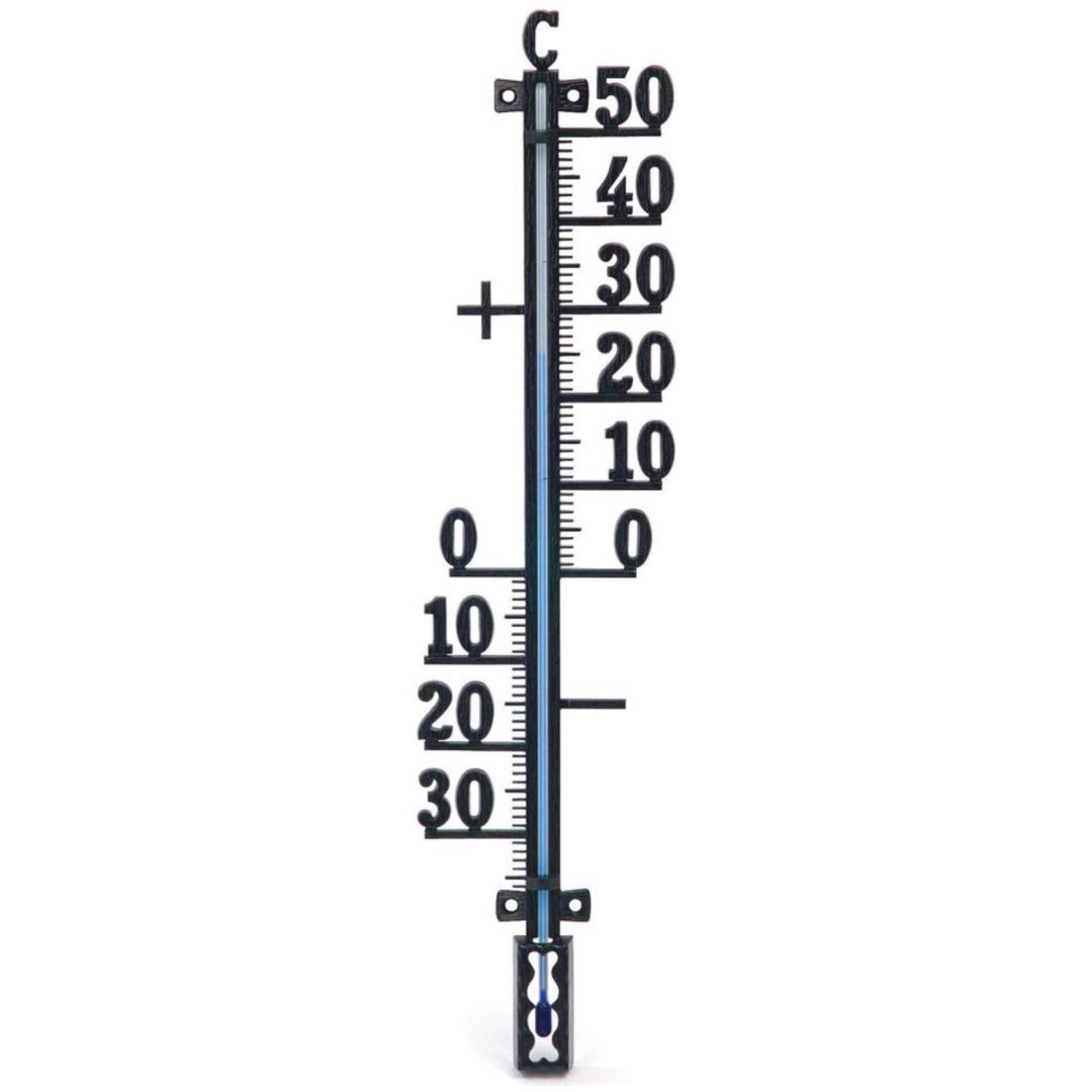 Termometer ute smide Svart