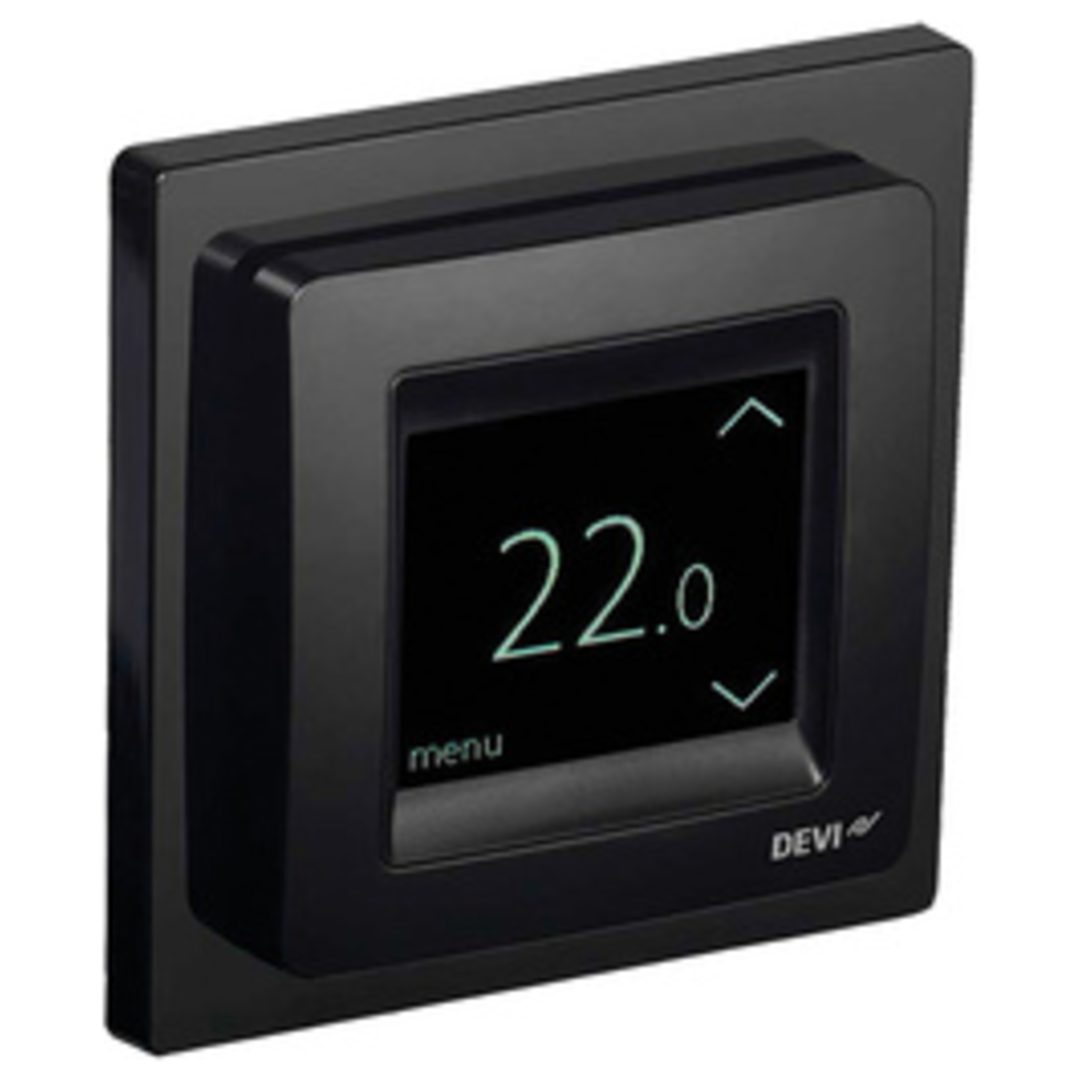 Termostat ELEKTR TERMOSTAT TOUCH SVART DEVI