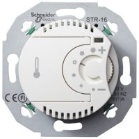 Termostat Rumstermostat 16A Vit Schneider Electric