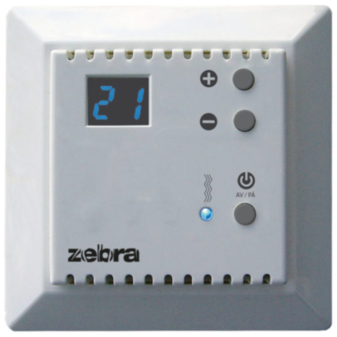Termostat Väggtermostat 3600VA Vit Zebra