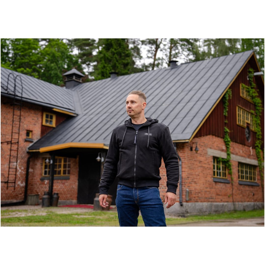 Textilhoodie Oselbo Svart Lindstrands XL – bild 4