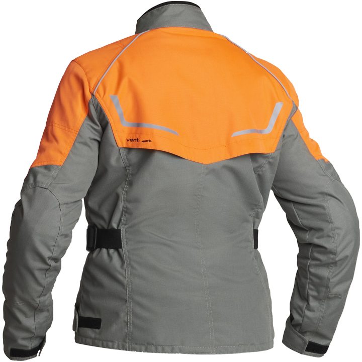 Textiljacka Dam Halden Fog/Orange Lindstrands 38 – bild 2