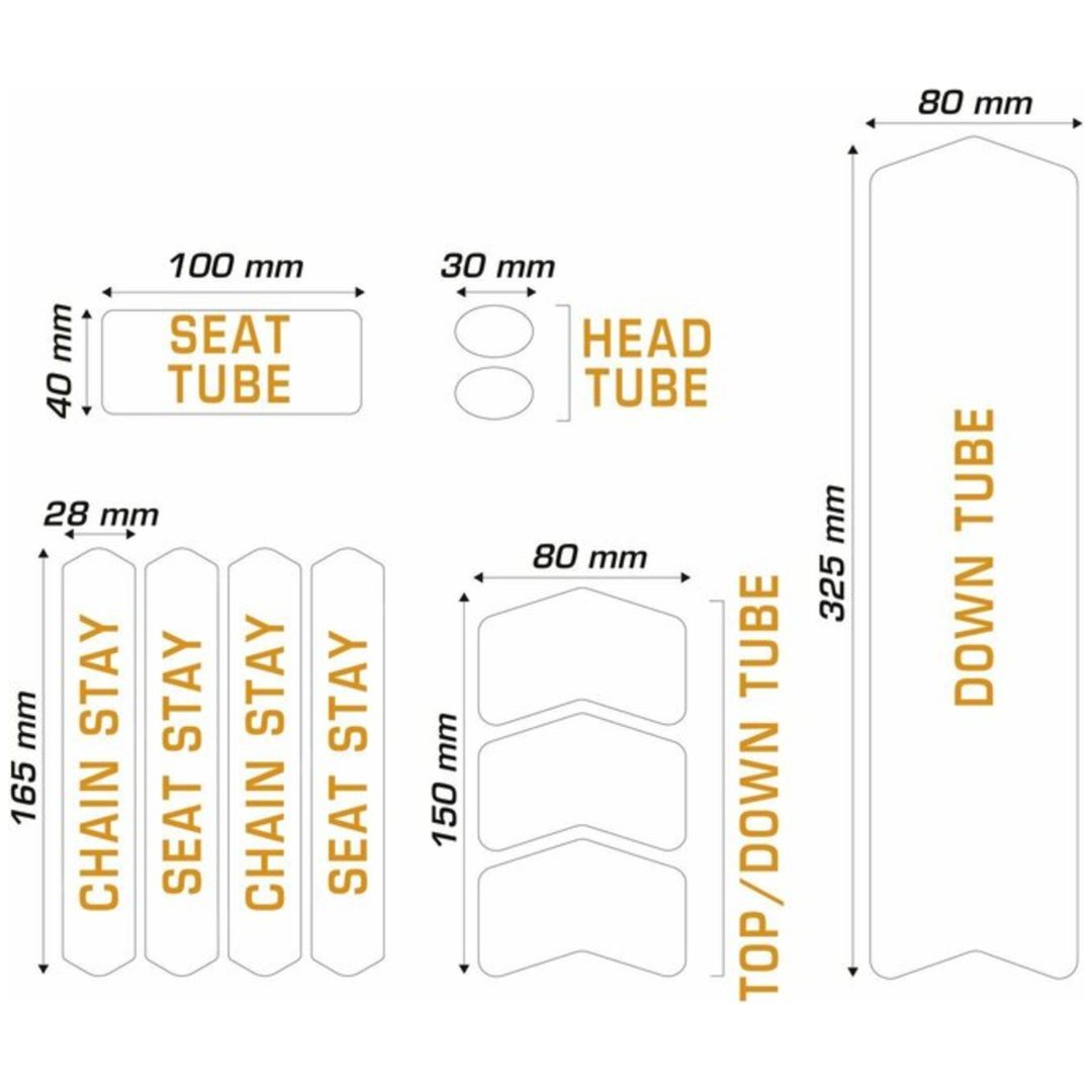 Texture Frame Guards Kit M - Svarta Linjer ALGIS – bild 4