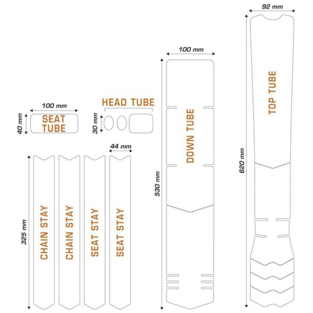 Texture Frame Guards Kit Xl - Vita Linjer ALGIS – bild 4