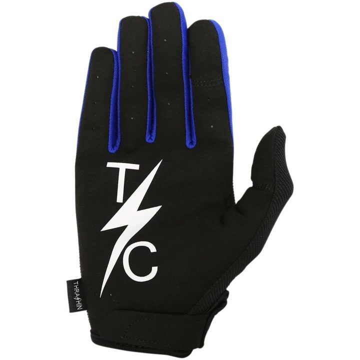 THRASHIN SUPPLY CO. MC-Handskar Stealth Kort Svart/Blå Medium – bild 2