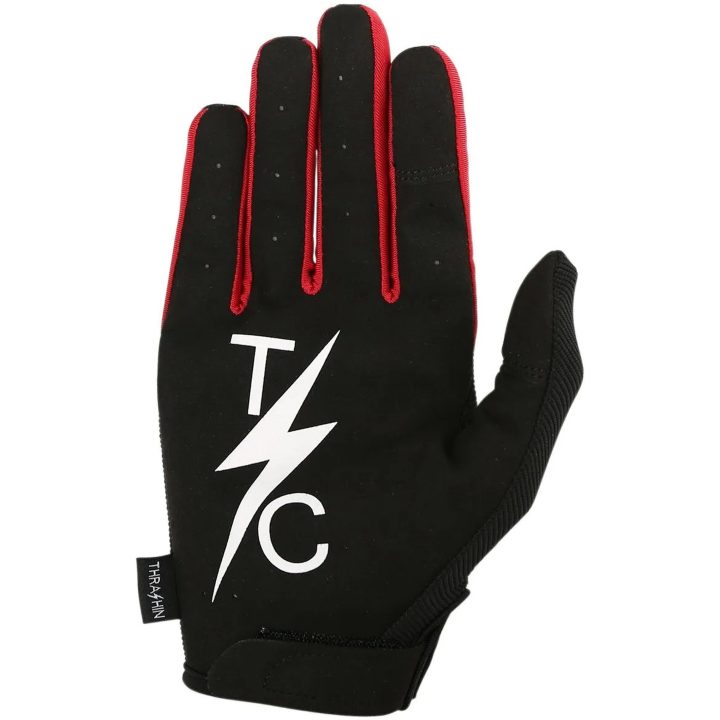 THRASHIN SUPPLY CO. MC-Handskar Stealth Kort Svart/Röd Medium – bild 2